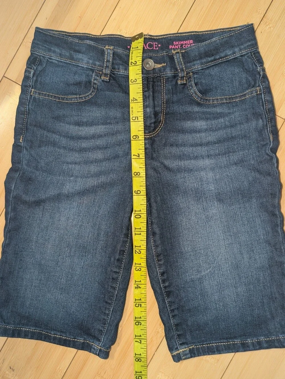 The Children's Place Casual Classic Bermuda Denim Skimmer Shorts Girls- Size 10